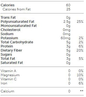 Hạt chia nutiva 907 gram - dinh dưỡng